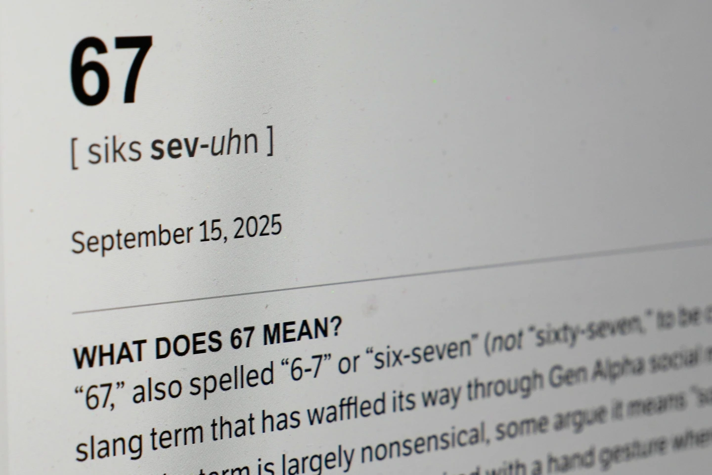 Exploring the Enigma of '6-7': Dictionary.com's Word of the Year