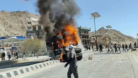 Curfew in Ladakh as Protests Over Statehood Escalate into Violence