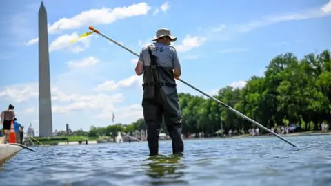 Trump Orders Immediate Repairs to the Algae‑Infested Reflecting Pool