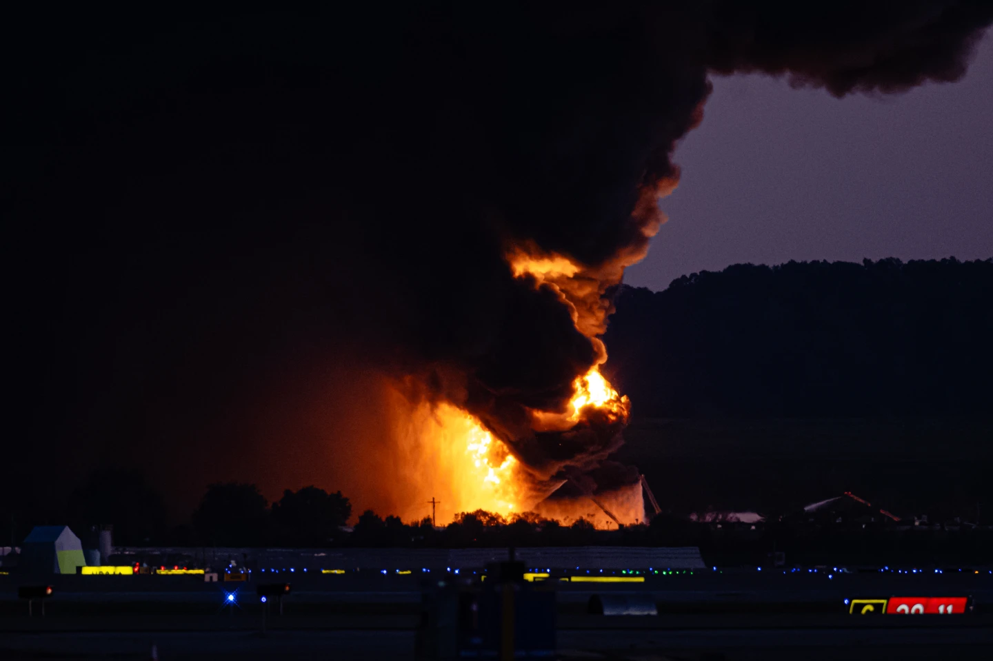UPS Plane Crashes on Takeoff in Louisville, Causing Major Fire