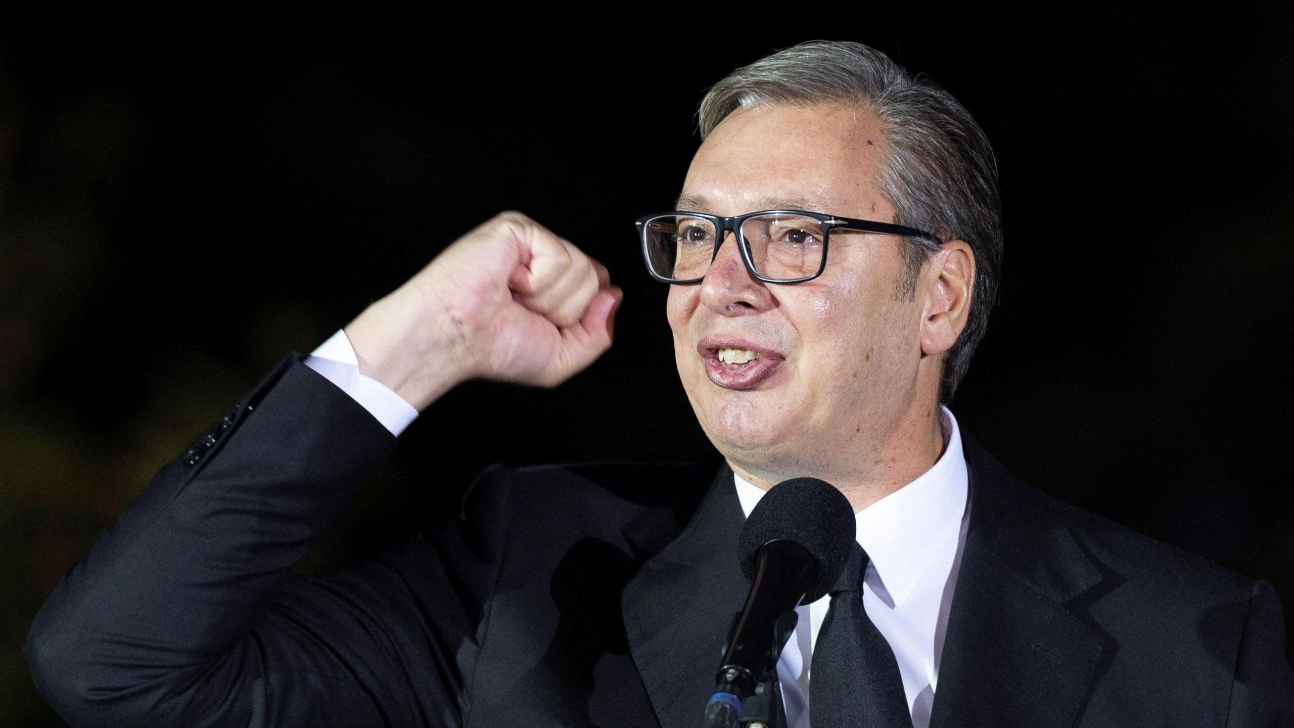 Aleksandar Vučić in speech