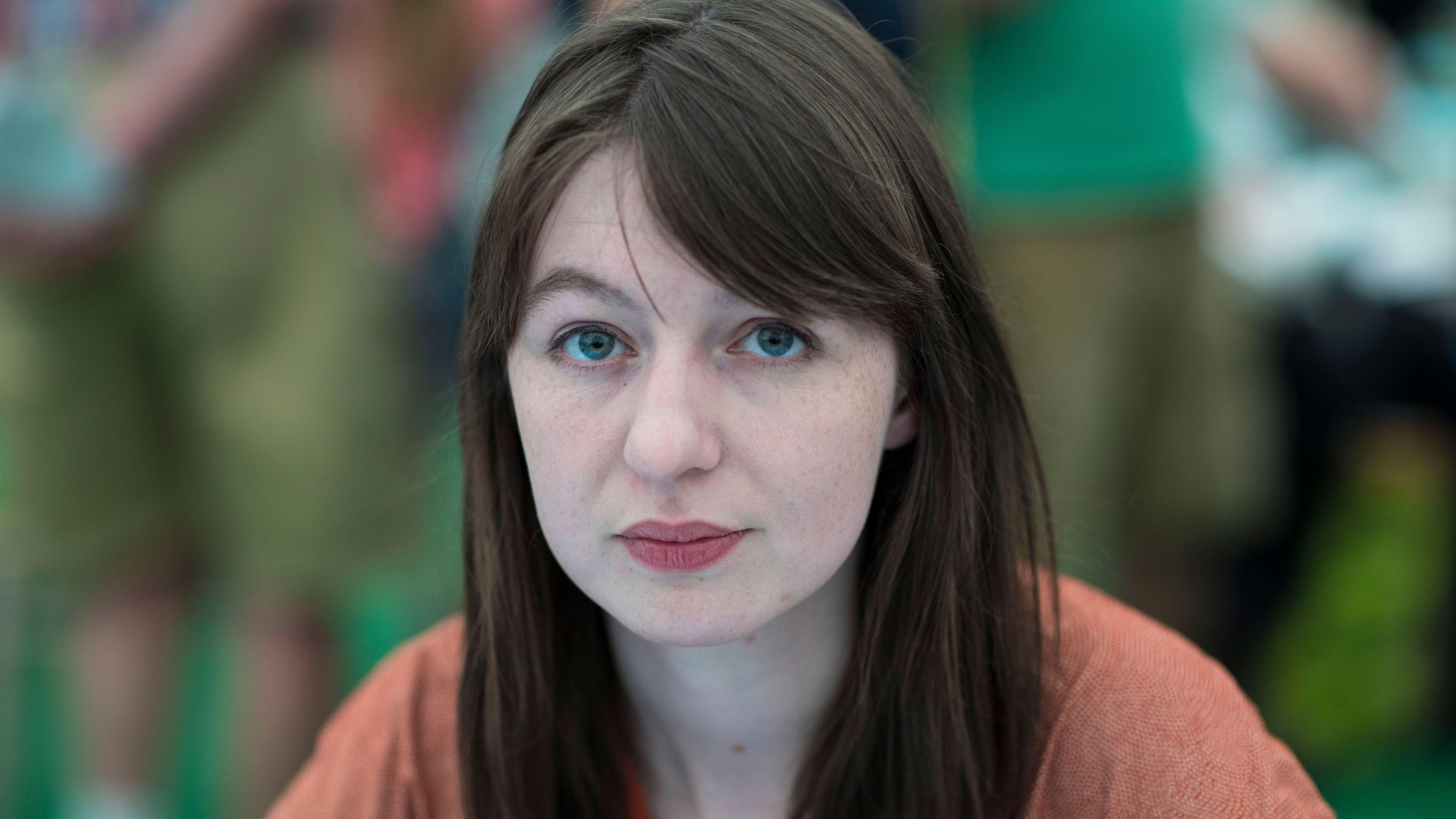 Sally Rooney photographed at the Hay Festival in 2017
