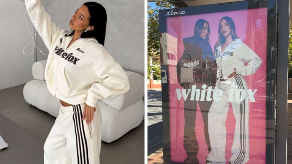 White Fox tracksuits and billboard