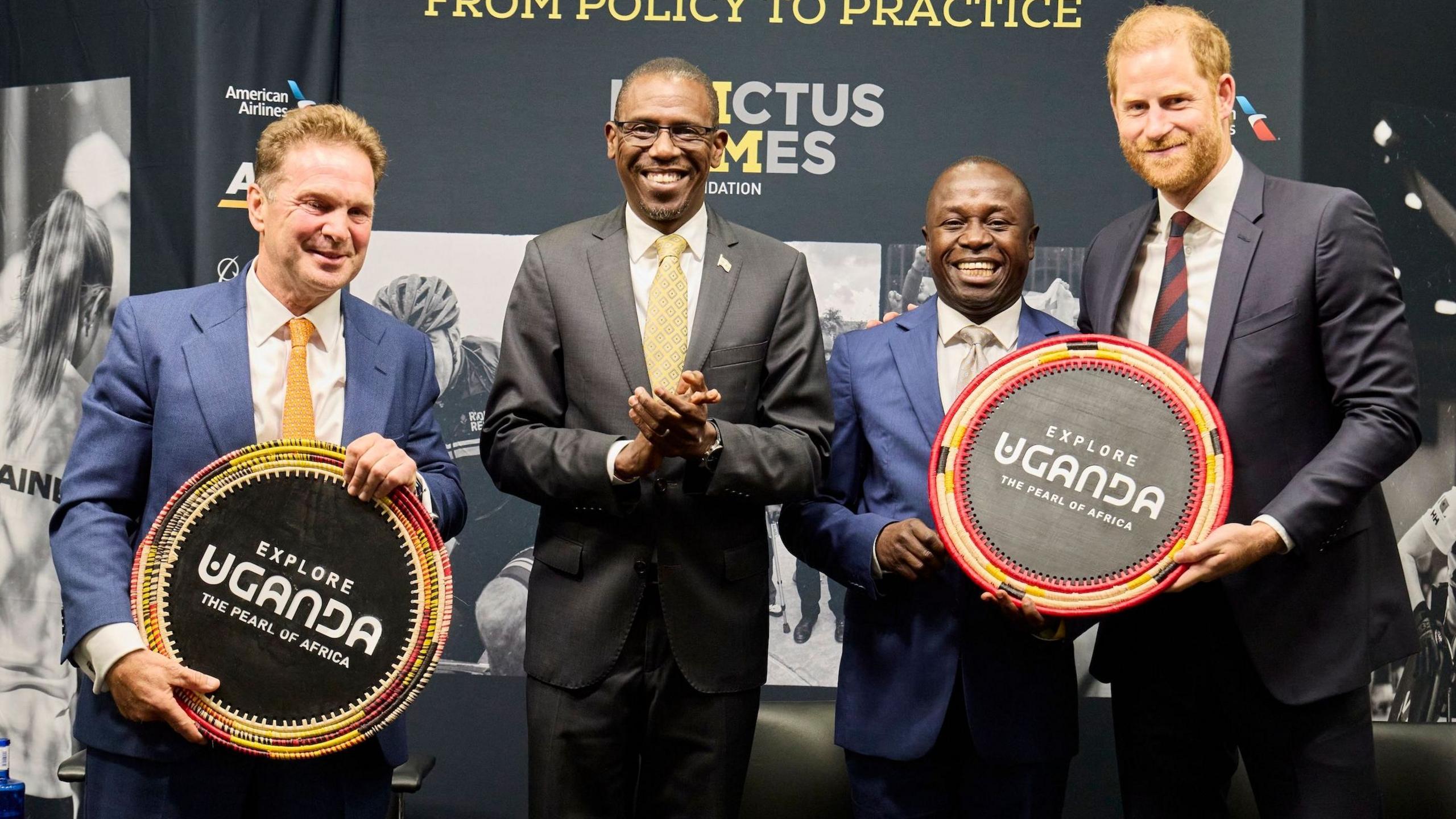 Prince Harry announcing Uganda joining the Invictus Games