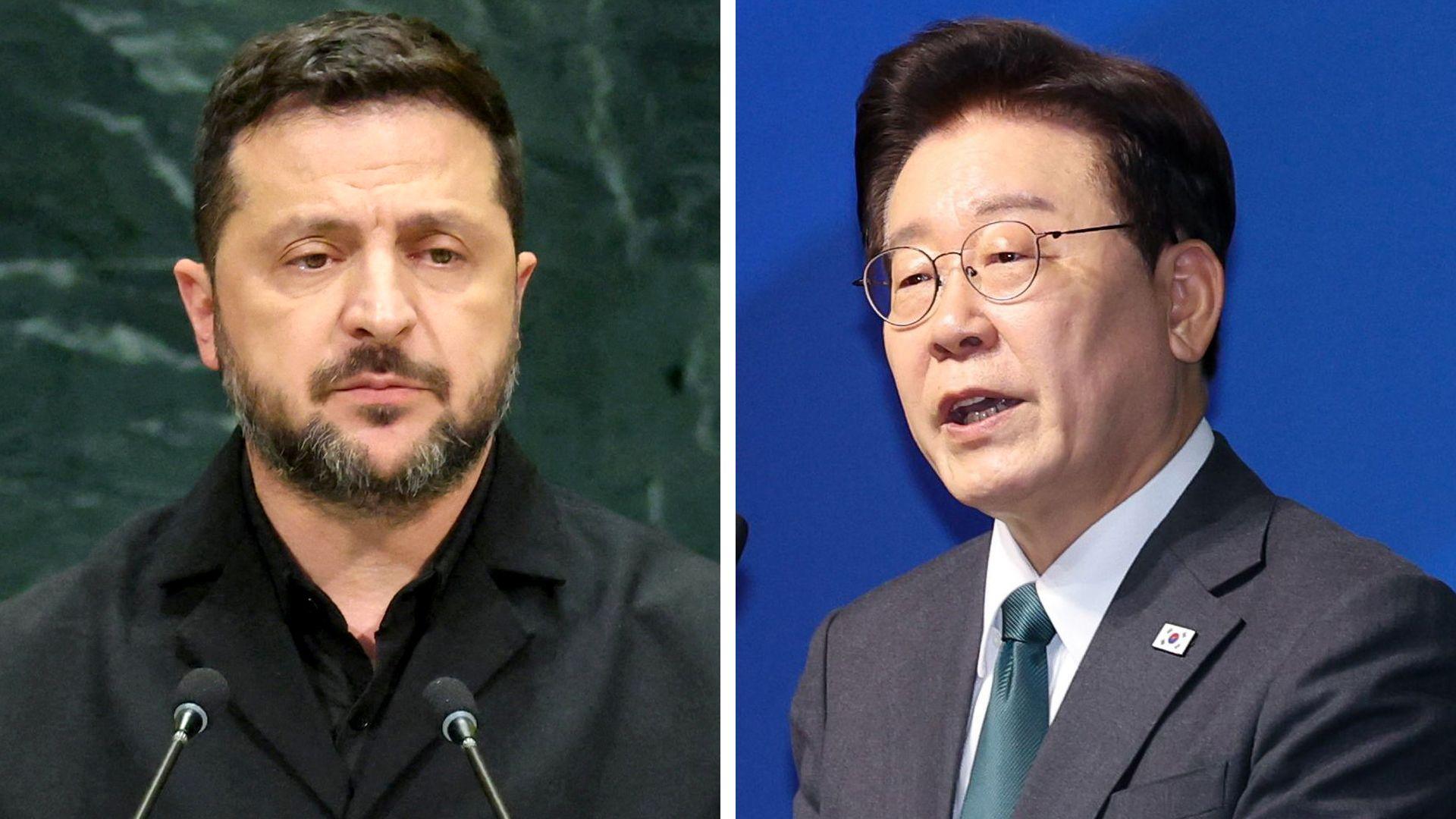 Zelensky and Lee Jae‑Myung