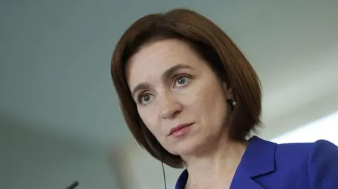 Moldova's President Accuses Kremlin of Threatening Independence Ahead of Critical Elections