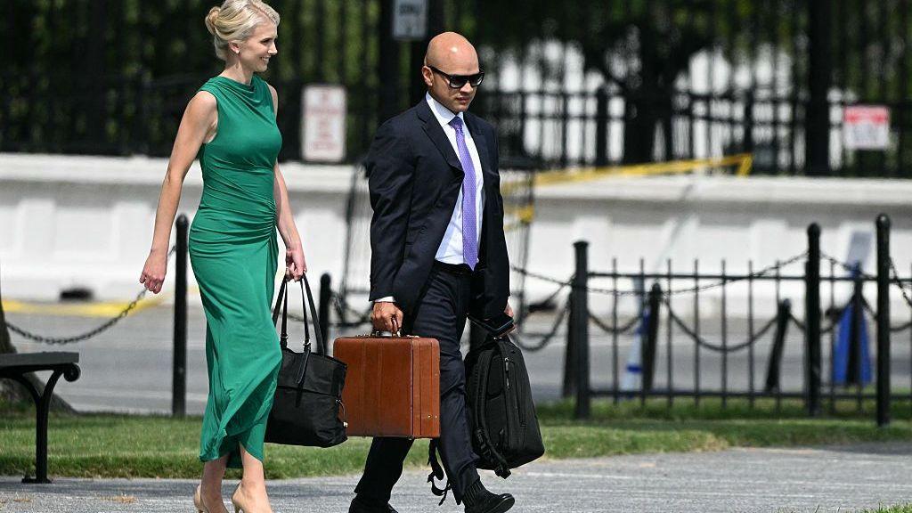 Natalie Harp and Walt Nauta near the White House