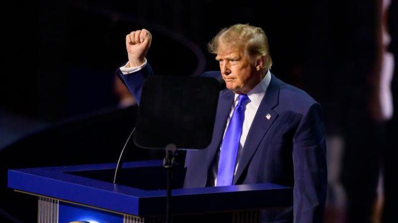 Trump speaking at Dallas convention