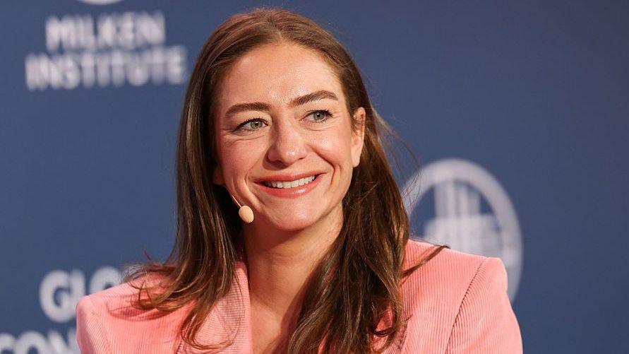 Whitney Wolfe Herd speaking at a conference