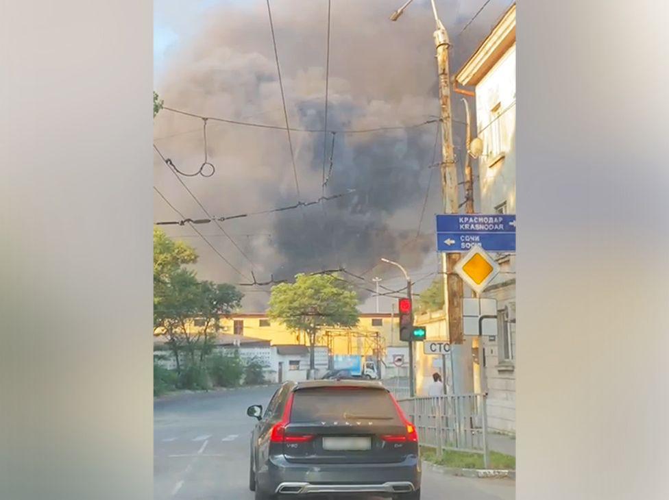 Ukraine Drone Assault Shakes Russian Grain Ports and Black Sea Naval Base