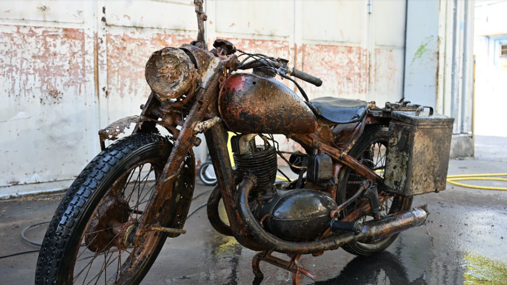 Danube’s Woes Unveil WWII Soldiers and a Rare Motorcycle