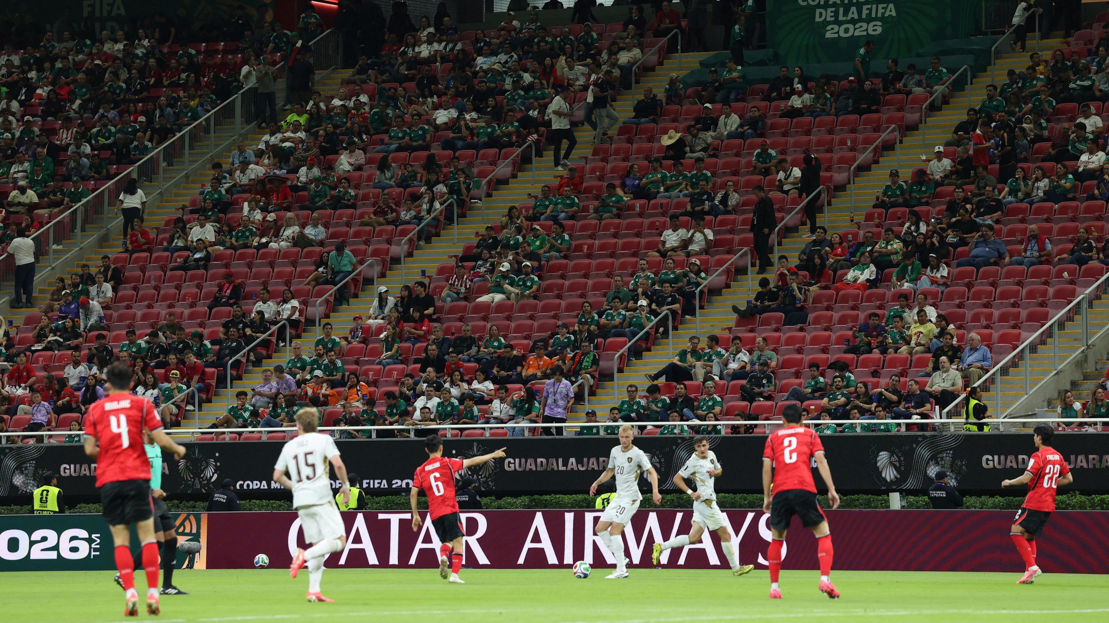 FIFA defends attendance figures after empty concourses spotted at World Cup match